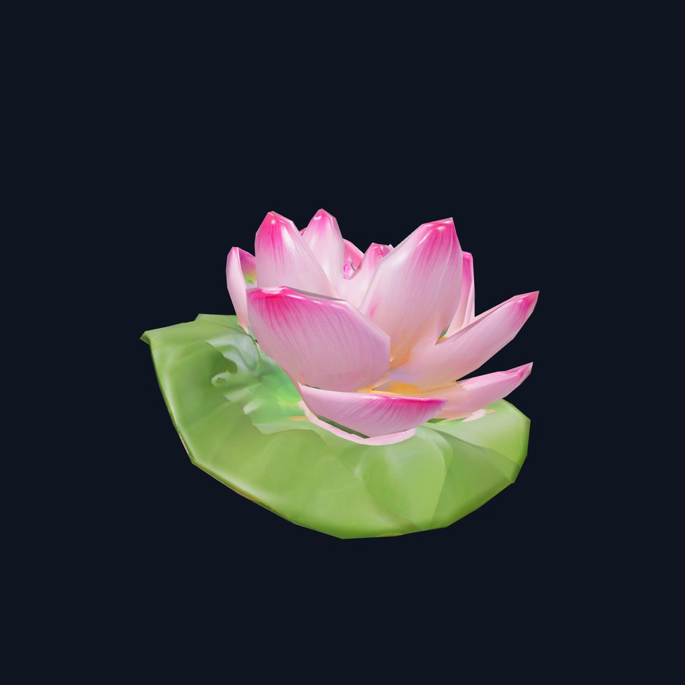 Elegant Lotus Blossom model pack